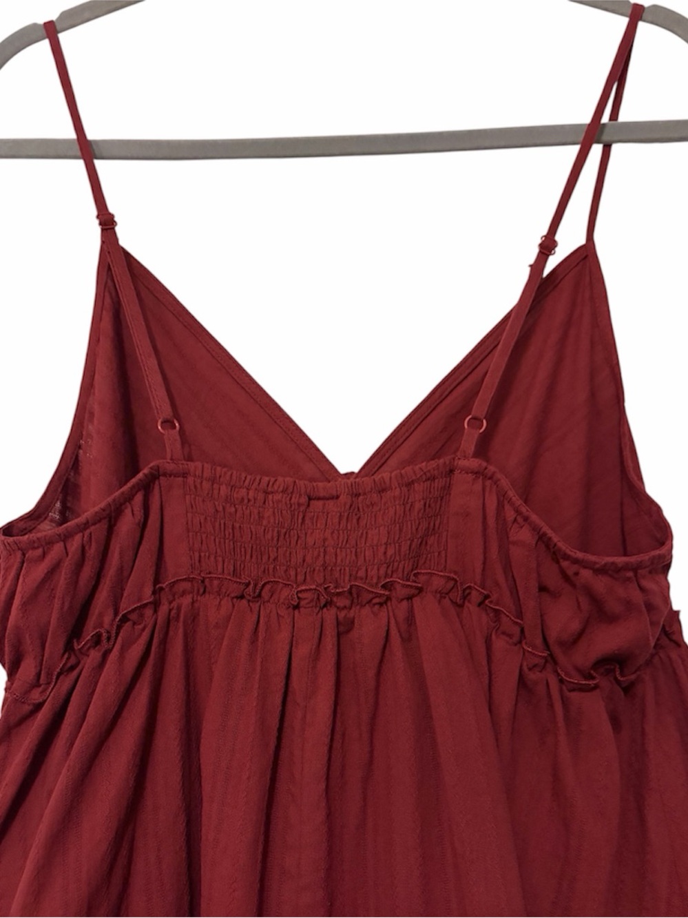 Cottagecore Babydoll Fairycore Tiered Mini Handkerchief Hem Dress, Size Large - Picture 7 of 12